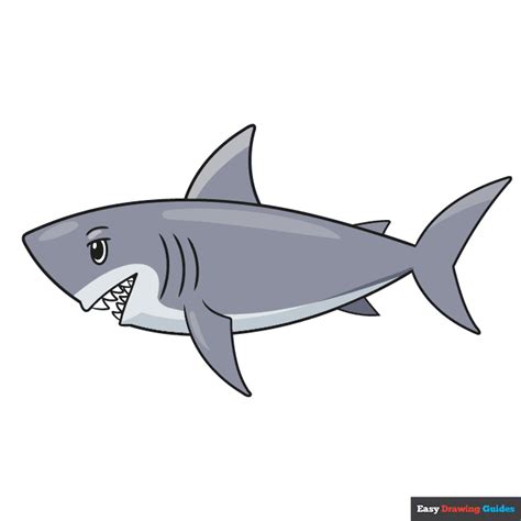 How to Draw an Easy Shark for Kids - Really Easy Drawing Tutorial