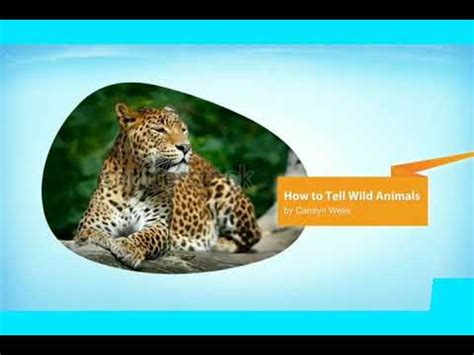 How to tell Wild Animals Video Lecture - Class 10