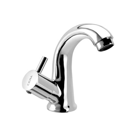 Cera Garnet Quarter Turn F2002105 Brass Pillar Cock with Swan Neck ...