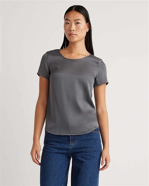 Washable Stretch Silk Tee