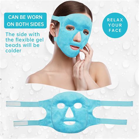Buy Cold Face Eye Mask Ice Pack Reduce Face Puff,Dark Circles,Gel Beads ...