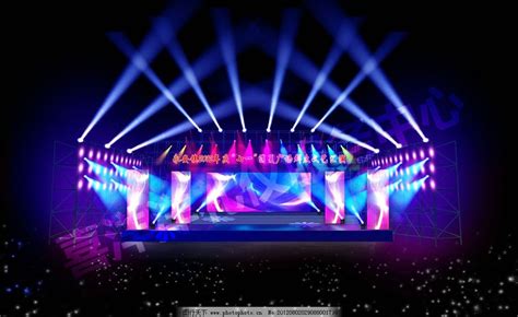 舞台灯光设计效果图PSD素材免费下载_红动中国