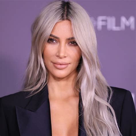 Kim Kardashian Blonde Hair Highlights Kim Kardashian ditches blonde ...
