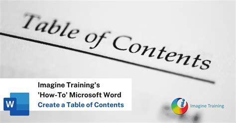 Creating Table of Content Word 的图像结果