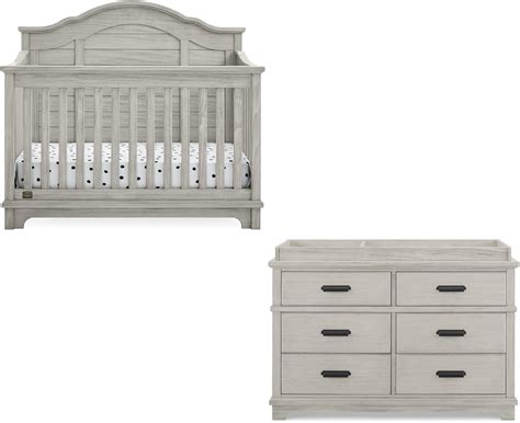 Amazon.com : Delta Children Asher Crib and Dresser Nursery Furniture ...