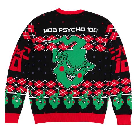 Mob Psycho 100 - Mob and Dimple Holiday Sweater | Crunchyroll Store ...