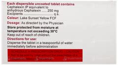 Cephadex 250 Dt Tablet: Uses, Side Effects, Price & Substitutes