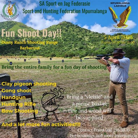 Shooting Fun Day, Barberton, Nelspruit, 5 April 2025 | AllEvents
