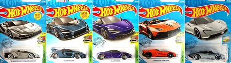 Buy Hot Wheels Lamborghini and McLaren 5 Car Bundle Set Includes ...