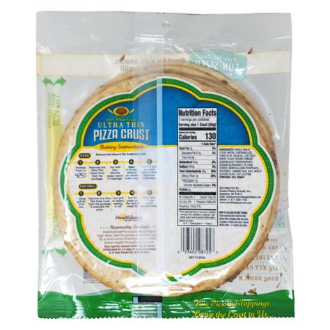 7 inch - Golden Home Whole Grain Ultra Thin Crust Pizza - 8.75oz ...