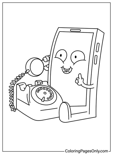 40+ Phone Coloring Pages - Free Printable PDF & Online Coloring