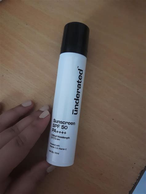 Underated Sunscreen SPF 50 PA++++ Powered With Vitamin C & Vitamin E ...