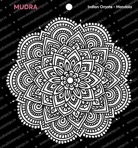 Mudra Stencils - Indian Ornate - Mandala - 6"x6" - for DIY Home Decors ...