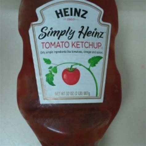 Nutrition Facts For Heinz Ketchup at Terry Comer blog