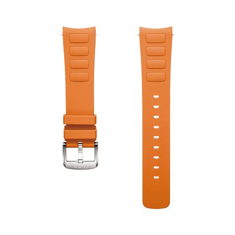 MIDO Multifort TV Big Date orangefarbenes kautschuk-armband 22mm ...