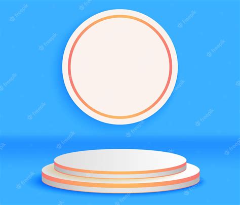 Pastel podium background. 3d bright podium for product placement with ...