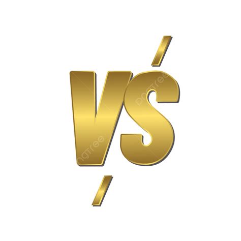 Logo Dorado Vs O Versus PNG ,dibujos Vs, Versus, Vs 3d PNG y Vector ...