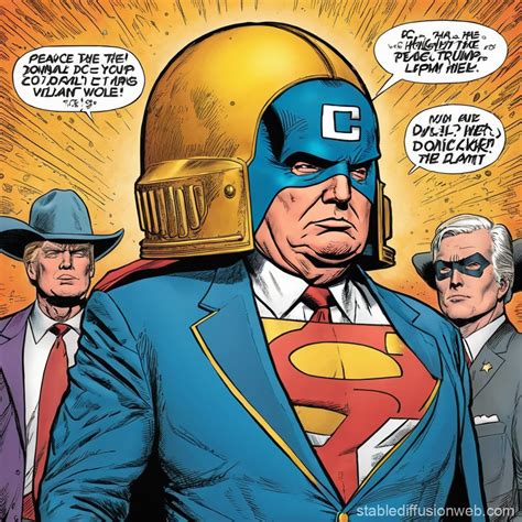 Donald Trump as DC Comics Peacemaker | Stable Diffusion Online