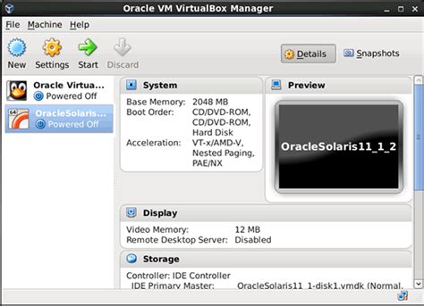 VirtualBox Interface 的图像结果