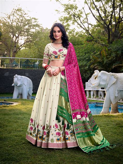Lotus Design With Sequince And Thread Embroidery Work Khadi Cotton Leh ...