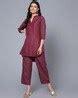 Buy Wine Suit Sets for Women by BANI WOMEN Online | Ajio.com