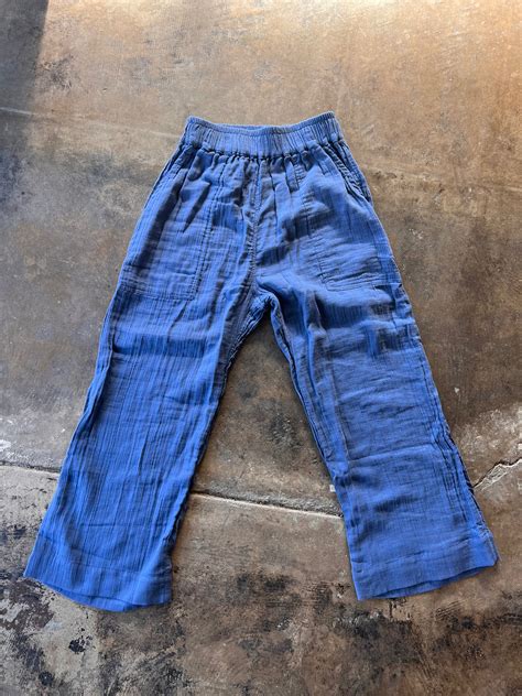 Blue Linen Pants