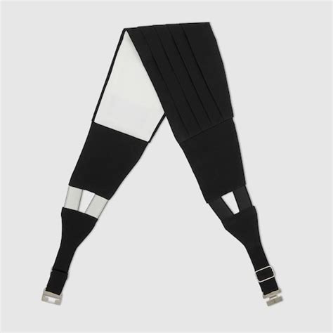 Fascia da smoking in seta in nero | GUCCI® IT