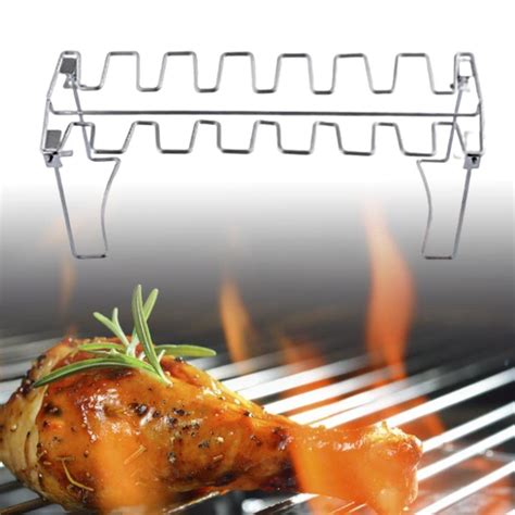 SHOVIARChicken Leg Wing Grill Rack Roaster Rack Grill Stand for Outdoor ...