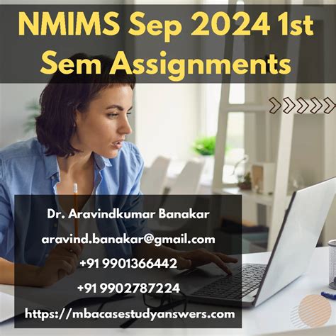 NMIMS SEP 2024 1st Sem Assignments by Dr. Aravind Banakar - 9901366442 ...