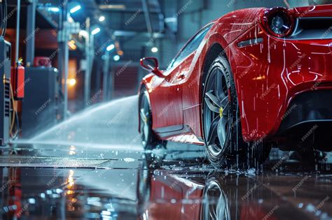 Premium Photo | Car wash expert using water pressure washer