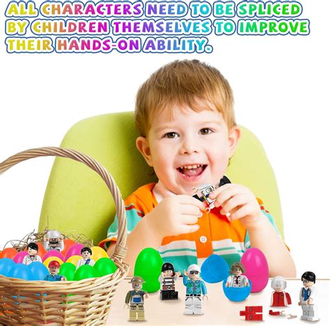 Buy 20PCS Prefilled Easter Eggs with Mini Community People Inside ...