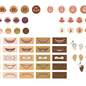 Making Faces Cut and Stick Activity