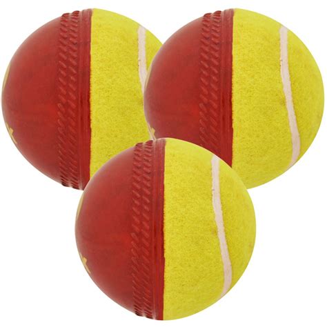 omtex Cricket Ball - Swing Ball (Half Tennis) Cricket Training Ball ...