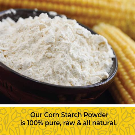16 oz Corn Starch Powder - 100% Pure Thickener for Sauces, Gravy, Soup ...
