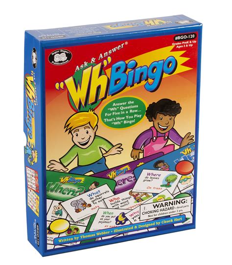 Buy Super Duper Publications | Ask & Answer® Wh Bingo Board Game ...