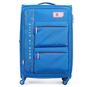 Skybags Polyester Vanguard 4W Exp Strolley 81 (Bright Blue) : Amazon.in ...