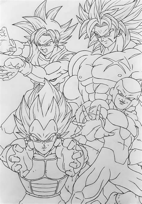 Dragonball Super BROLY 2018 Pôster Drawing | Vegeta para colorear, Dragon para dibujar, Libros ...