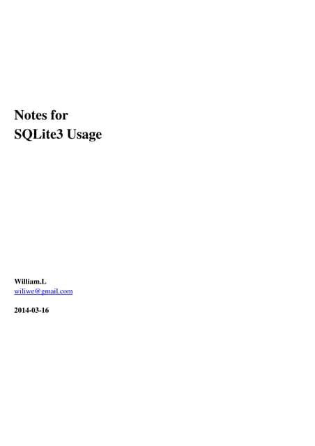 Image result for SQLite 3 Tutorial
