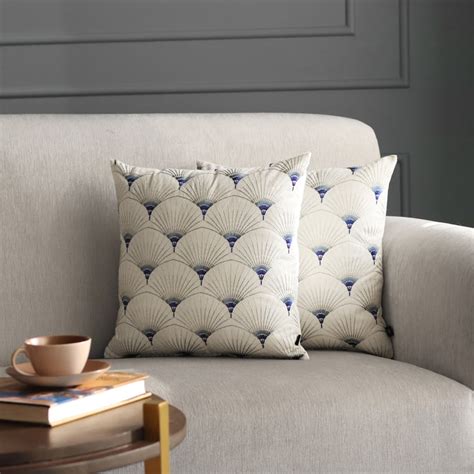 Buy GM Nisarg Set of 2 Embroidered Cushion Covers - 40x40cm from GM at ...