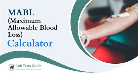 Maximum Allowable Blood Loss (MABL) Calculator | Lab Tests Guide