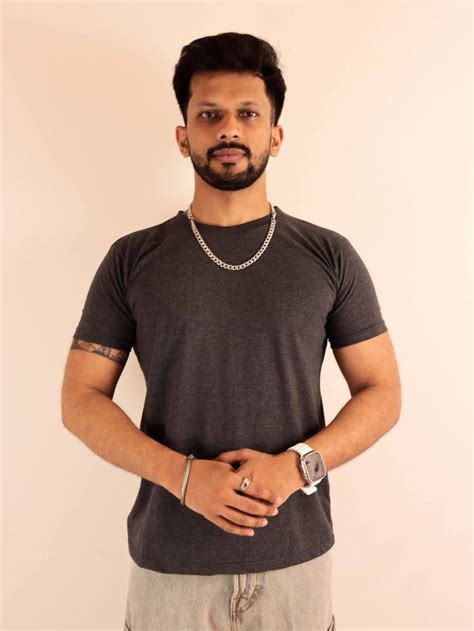 Buy Men's Plain T-Shirt Combo - 2 Pack (Charcoal & Black) – The TSHRT