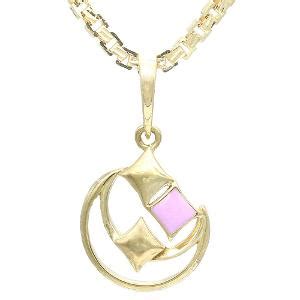 Moon Gold Kids 18 Kt Pendant | Gold - Reliance Jewels