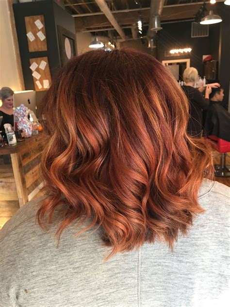 Red hair. Red balayage. Copper hair. Red foils. Fall hair color. | Red ...