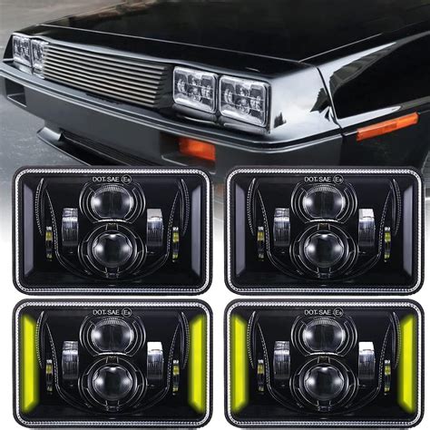 Amazon.com: HILLSKING 4X6 LED Headlights, Rectangular Head Lights DOT ...