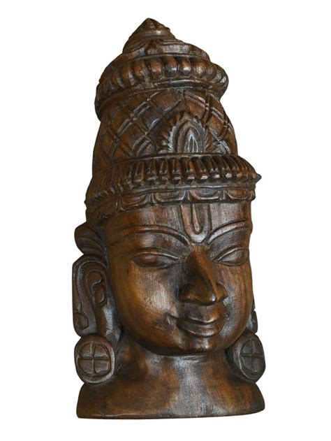 Captivating Hindu Wooden Face Mask Sculptures for Art Lovers ...