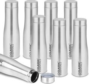 Classic Essentials Steel Inox Bolt Water Bottle 1000ml(Pack of 8) 1000 ...