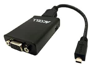 Accell J129B-002B Micro HDMI (HDMI-D Male) to VGA (Female) Adapter ...