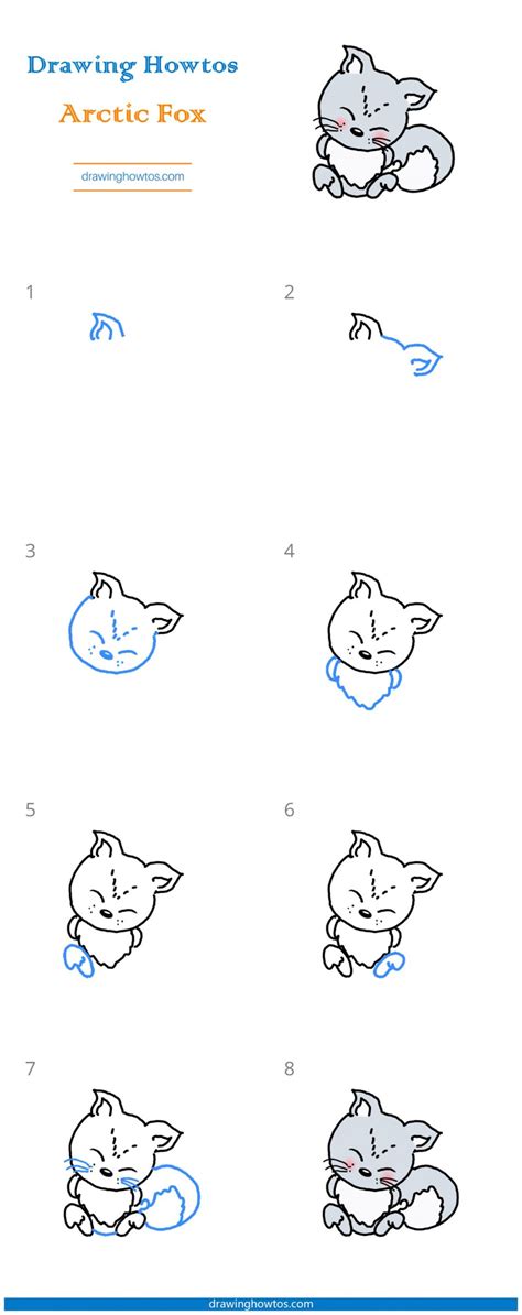 Image result for Arctic Fox Drawing Tutorial