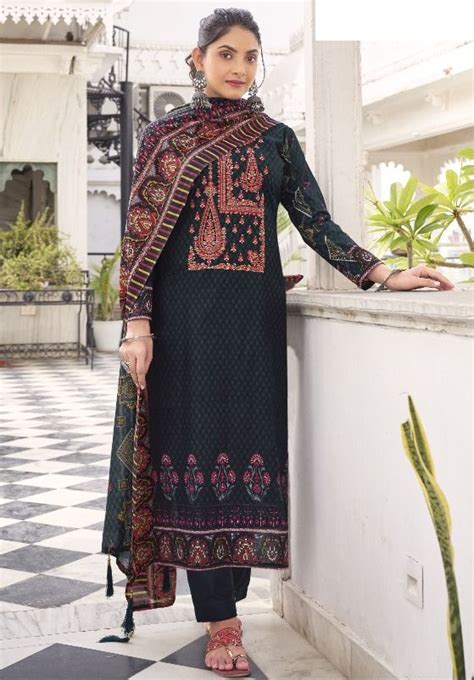 Hermitage Azal Cambric Cotton Designer Dress Material