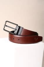Buy Men Brown Textured Formal Belt Online - 39736852 | Allen Solly